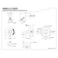 thumbnail image 2 of Kingston Brass KB8638DFL Tub and Shower Faucet, Brushed Nickel, 2 of 2
