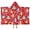 Red Cartoon Dinosaurs-2, variant on Red Cartoon Dinosaurs Snowflakes Pattern Hooded Bath Towel，60"x35" for Ages 3 To 12 Kids, Quick Dry Lightweight Soft Microfiber Hood Beach Towel Cover Up for Kids