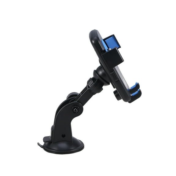KALLORY Phone Mount 1Pack with 360-Degree Rotation for Smartphone in Black and Blue Metal