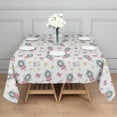 thumbnail image 3 of White Fairy Cat Pattern Square Tablecloth,Waterproof Square Table Cover,Wipeable Spillproof Washable Table Cover for Home Kitchen Party Decor 52"x52"(132x132cm), 3 of 6