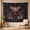 D, variant on XaaKee Tapestry Wall Hanging, Dark Botanical Serpent Moth, High-Quality Polyester Large Tapestry, 60x40Inch