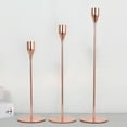 thumbnail image 5 of QTOCIO Restaurant Romantic Candlelight Dinner Glass Metal Candlestick Ornaments-3pcs, 5 of 5