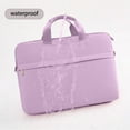thumbnail image 5 of Beautynvta Laptop Shoulder Bag, 11.8''x15.9'' Computer Bags, Messenger Shoulder Bag for Laptop or Tablet, Sleek Lasting, Water Repellent Fabric, Purple, 5 of 8