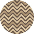 thumbnail image 1 of Ahgly Company Machine Washable Indoor Round Transitional Yellow Area Rugs, 7' Round, 1 of 7