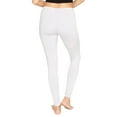 thumbnail image 3 of Stretch Is Comfort Women's Cotton Full Length Leggings White 3X, 3 of 6