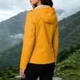 thumbnail image 6 of GERsome Womens Rain Jackets Lightweight Waterproof Full Zip Travel Hiking Hooded Jackets with Pocket Orange L, 6 of 8
