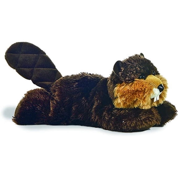 Aurora - Small Brown Mini Flopsie - 8" Builder - Adorable Stuffed Animal