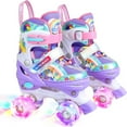 thumbnail image 7 of Roller Skates for Kids Girls Rainbow Unicorn Toddler Roller Skates W/Full Light up Wheels for Outdoor Beginner Rollerskates for Gifts, 7 of 7