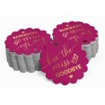 thumbnail image 2 of Inkdotpot Kiss The Miss Goodbye Bridal Shower Bottle Tag Real Gold Foil Favor Hang Tags 50 Pack, 2 of 6