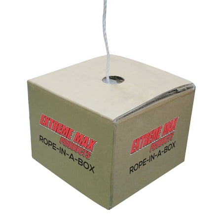 

Extreme Max 3006.2493 Rope-In-A-Box - Bulk Rope for Marine Winterizing Shrink Wrap Single-Use Applications and more - 7/32 x 1500’