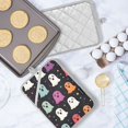 thumbnail image 5 of Yayeee Pot Holders Kitchen Heat Resistant with Pocket 7"x9.8" Cotton Oven Cooking Hot Pads, Colorful Halloween Ghost, 5 of 7