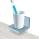 thumbnail image 4 of Estante Flotante Estante Colgante de Pared Sin Perforar Estante Flotante Repisas de Plástico Blanco con Estante Auto Colgante Adecuado para Sala de Estar Cocina y Baño, 4 of 5