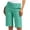 c01Blue, variant on Women Solid Color Plus Size Elastic Twill Slim Waist Regular Hiking Shorts With Pockets Summer Casual Shorts Yellow S