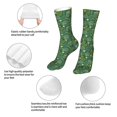 thumbnail image 4 of Tennis Badminton Racket Ball Pattern Mid Tube Crew Socks Calf sockings Fashion Casual Soft Stockings For Women Men, 4 of 7