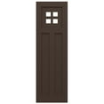 thumbnail image 5 of Ekena Millwork 12"W x 64"H True Fit PVC San Antonio Mission Style Fixed Mount Shutters, Raisin Brown (Per Pair - Hardware Not Included), 5 of 9