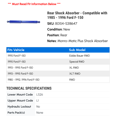thumbnail image 2 of Rear Shock Absorber - Compatible with 1985 - 1996 Ford F-150 1986 1987 1988 1989 1990 1991 1992 1993 1994 1995, 2 of 2