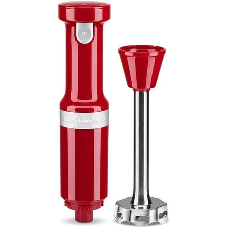 KitchenAid - Cordless Variable Speed Hand Blender with Chopper and Whisk attachment - KHBBV83 - Empire Red