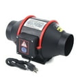 thumbnail image 2 of 4inch Ventilation Blower Fan - Round Exhaust Inline Duct Fan Silent Vent Air Blower Fan Kitchen Hot Pot Shop 110v 2600r/Min Waterproof, 2 of 13