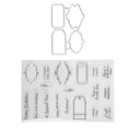 thumbnail image 1 of Sellos transparentes DIY cuenta de mano álbum de recortes sello transparente sello de goma juego de moldes para cuchillos, 1 of 12