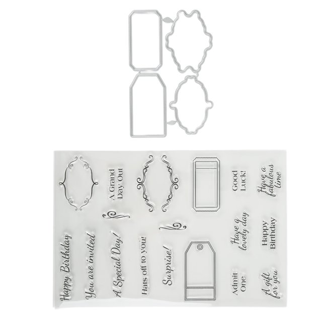 Sellos transparentes DIY cuenta de mano álbum de recortes sello transparente sello de goma juego de moldes para cuchillos