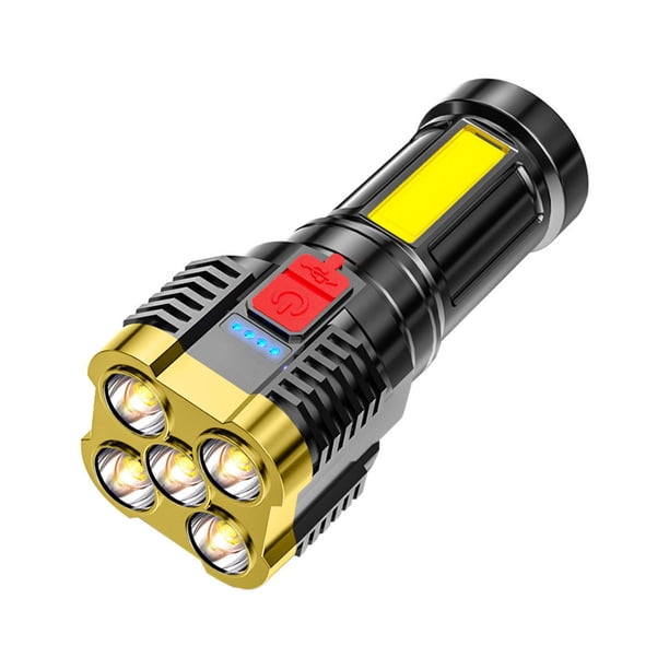 Eigraketly Linterna impermeable IPX4, potente linterna de brillo, linterna de Camping, herramienta de iluminación de emergencia para aventuras de escalada Oro Eigraketly OD029160-02