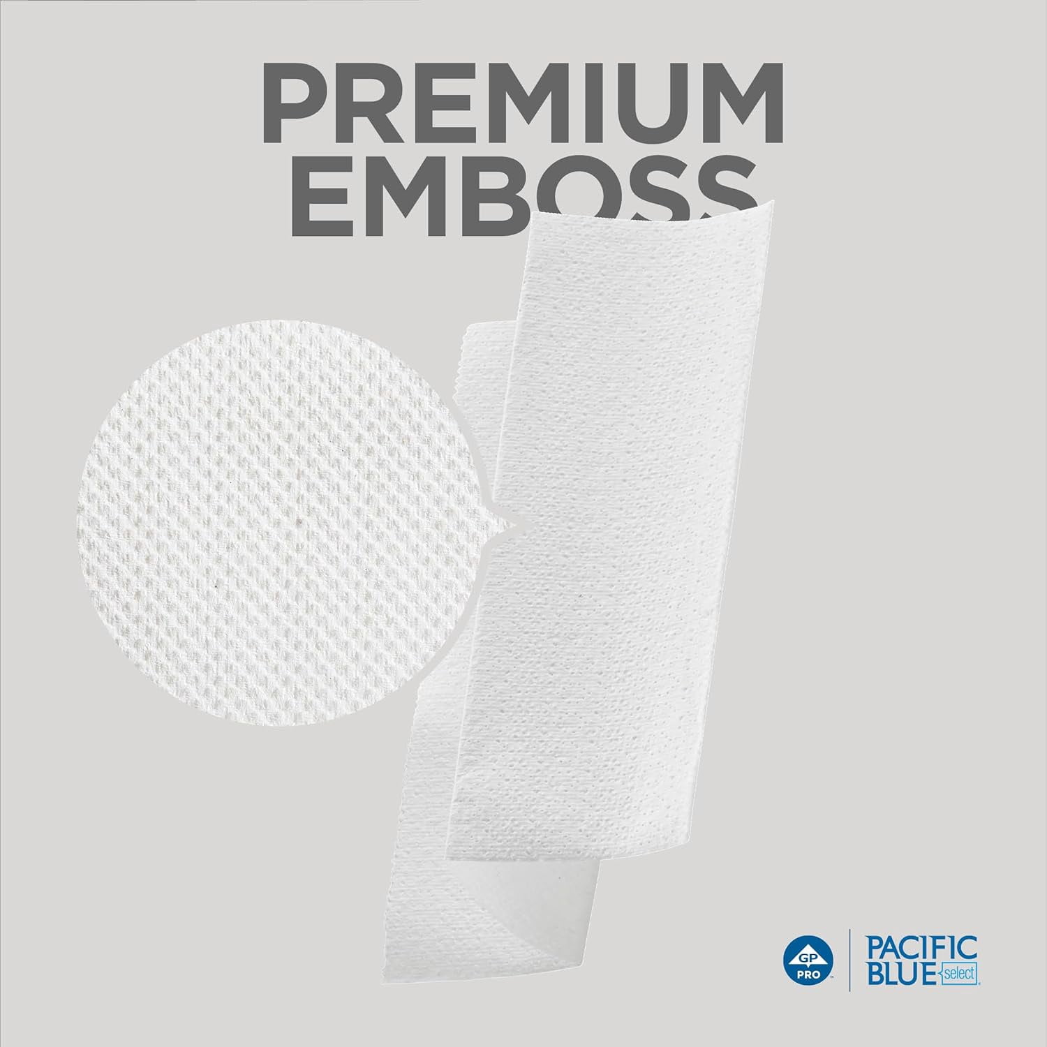 Pacific Blue Select Multifold Premium 2-Ply Paper Towels by GP PRO () White 21000 125 Paper Towels Per Pack 16 Packs Per Case
