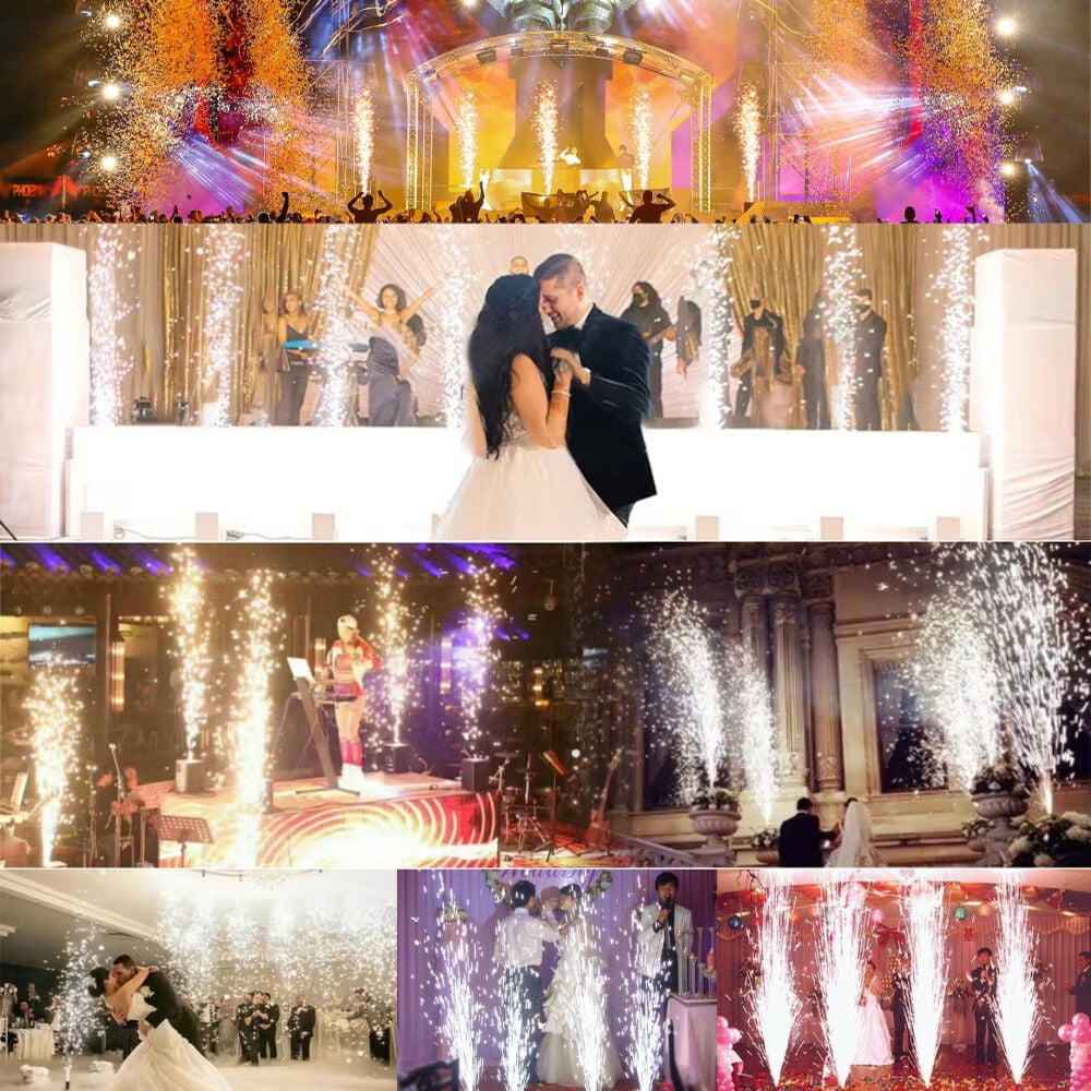 Cold Spark Machine Powder 7.05oz/bag, Premium Small Granules Ti Powder 6.5-11.5ft Height Effects for DJ Stage Party Wedding Show Ceremony Celebrations, Great for Indoor & Outdoor Use (10 Bags)