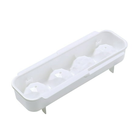 

Kitchen Decor Silicone Ice Cubes Trays Freezer with Lid -Space-Saving Multiple Round Ice Cubes Kitchen Gadgets