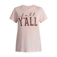 thumbnail image 4 of Positivitees Women's Fall Y'all Graphic Seasonal Fall Tee, Sizes S-XXXL, 4 of 4