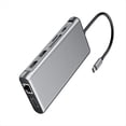 thumbnail image 2 of Concentrador USB Tipo C 12 en 1. Adaptador Tipo C A 2 , VGA 4K, RJ45, LAN, Ethernet, SD, TF, PD, USB-C 3.0, Audio/Micrófono de 3,5 mm., 2 of 5