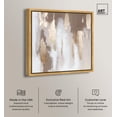 thumbnail image 2 of Desert Drift Canvas Neutral Abstracts by Art Remedy, Gold Frame, 16" x 16", 2 of 7