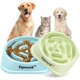 thumbnail image 1 of Paquete de 2 tazones para perros de alimentación lenta para una alimentación saludable Diseño antideslizante y antiasfixia que reduce la hinchazón y la sobrealimentación para perros y gatos pequeños y, 1 of 1