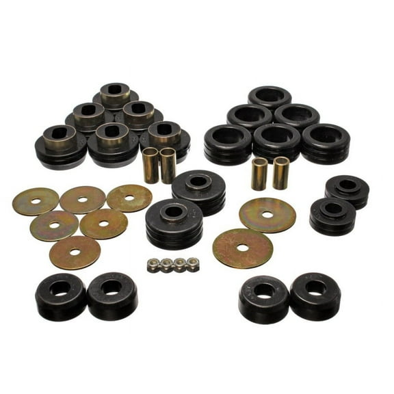 Energy Suspension 3.4118G Polyurethane Body Mount Bushings Black Fits select: 1981-1991 CHEVROLET BLAZER, 1985-1991 GMC JIMMY