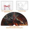 thumbnail image 4 of Sikiie Fiery Dragon Of Chaos 30-48 inches {designName} Print Christmas Tree Skirt Snowman Xmas Tree Skirt with Edge Christmas Decorations for Holiday Party-48", 4 of 7