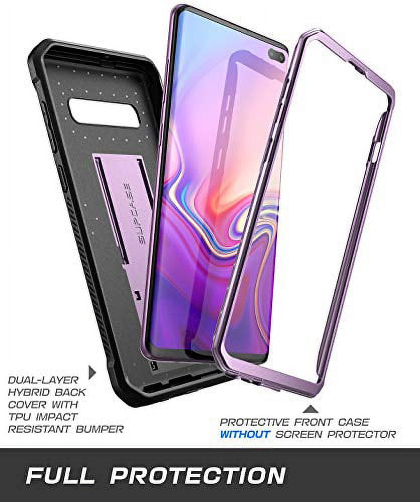 i-Blason Unicorn Beetle PRO Holster - Protective case for cell phone - rugged - polycarbonate, thermoplastic polyurethane (TPU) - purple - for Samsung Galaxy S10+