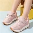 thumbnail image 4 of pwidon Toddler Velcro Sneakers Breathable Non Slip Gum Sole Casual Walking School Shoes for Boys Girls Pink 21, 4 of 7