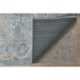 thumbnail image 5 of Feizy Percy Transitional Medallion, Blue/Gray/Orange, 7'10" x 9'10" Area Rug Easy Care Fade Resistant Sheen Bohemian & Eclectic Distressed Floor Rug for Living room Bedroom, 5 of 11