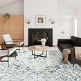 thumbnail image 2 of shiyou-Vintage Persian Rug 4x6 Print Distressed Carpet Grey Multi Thin Rug Chenille Mat Lightweight for Kitchen Living Room Bedroom Dining Room, 2 of 4