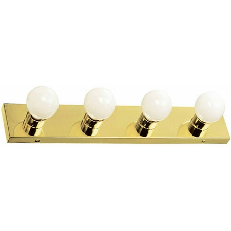 Design House 500868 The Village 4-Light Vanity, Polished Brass Finish
