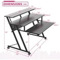 thumbnail image 4 of Music Studio Producer Recording Piano Desk Workstation Table, 4 of 10
