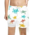thumbnail image 2 of Mrzhqd Boys Swim Trunks With Compression Liner Size 7-8 Years Toddler Print Casual Lightweight Boy Swim Trunks Summer Beach Swimsuit White, 2 of 3
