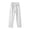 White, variant on Htigea Womens Straight Leg Gauze Pants Elastic Waist Cotton Linen Slacks Summer Lightweight Beach Vacation Pant with Pockets Black S
