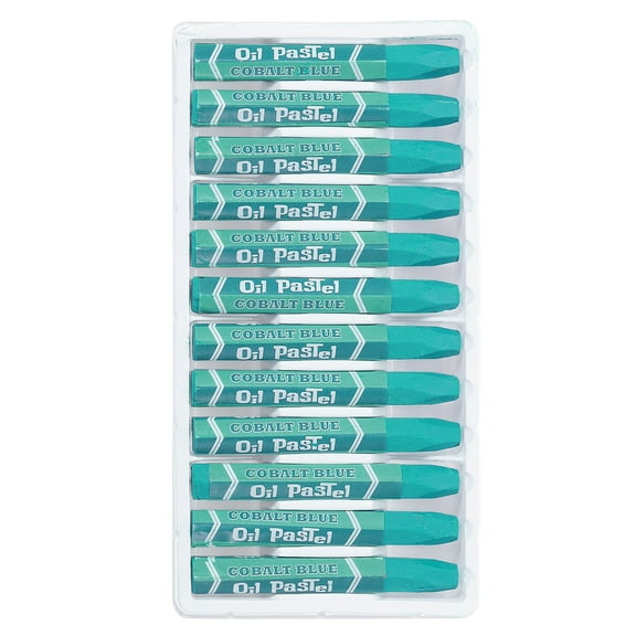 Uxcell Aquamarine Oil Pastels, 24Pcs Soft Oil Crayons Vibrant Creamy Pastels Stick Art Supplies for Painting Drawing