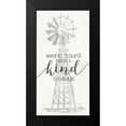 thumbnail image 2 of Rae, Marla 14x24 Black Modern Framed Museum Art Print Titled - Be Kind Windmill, 2 of 5