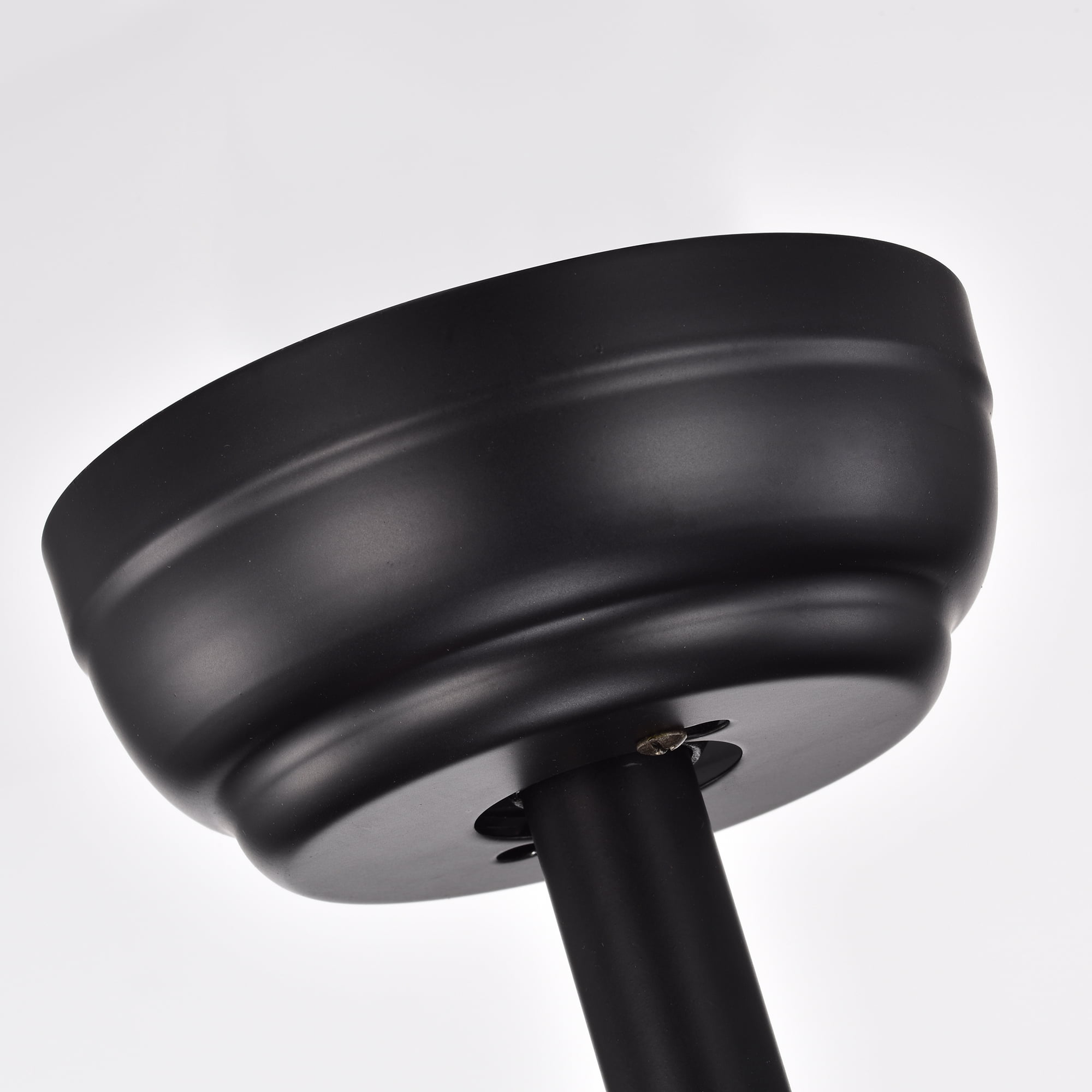 Lacey Matte Black 19-Inch 4-Light Geometric Metal & Crystal Drum Shade Fandelier