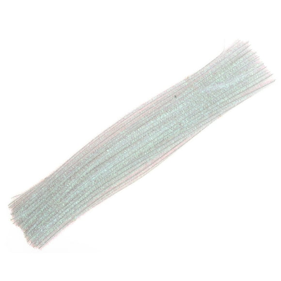 KAKOWELY 100pcs Sparkly Tinsel Pipe Cleaners for Kids Crafts Iridescent Chenille Stems for DIY Art Projects and Holiday Decorations,11.81X"X0.2"X0.2"