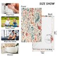 thumbnail image 6 of Yayeee 2 Pack Hand Towels for Bathroom 100% Cotton 16" x 28" Soft Absorbent Kitchen Towel, Watercolor Leaves, 6 of 7