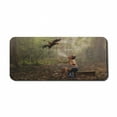 thumbnail image 1 of Jungle Computer Mouse Pad, Chinese Man in Forest Training His Bird Ecological Life Picture Print, Rectangle Non-Slip Rubber Mousepad X-Large, 35" x 15" Gaming Size, Green Brown, by Ambesonne, 1 of 2