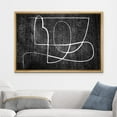 thumbnail image 2 of wall26 Framed Canvas Print Wall Art Geometric Art Deco Black White Lines Abstract Shapes Illustrations Modern Art Decorative Bohemian Multicolor for Living Room, Bedroom, Office - 24"x36" N, 2 of 5