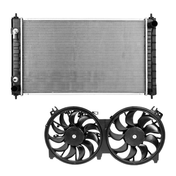 AutoShack Radiator & Coling Fan Set For 2007-2018 Nissan Altima 2016-2023 Maxima 2.5L 3.5L V6 FWD RKPKG00019